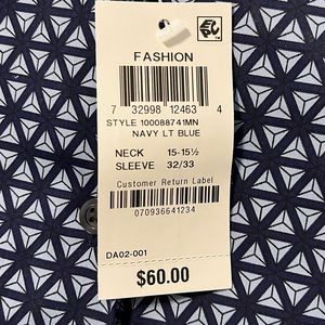Men’s Alfani shirt- with tags in original package.